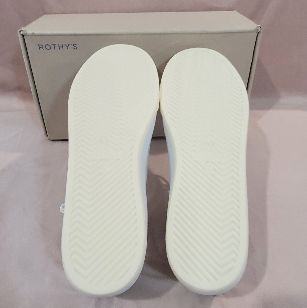 Rothy's White and Blue Men's Sneakers - Picture 5 of 9
